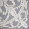 Distressed Floral Wall Medallion Home Decor – White (16”)